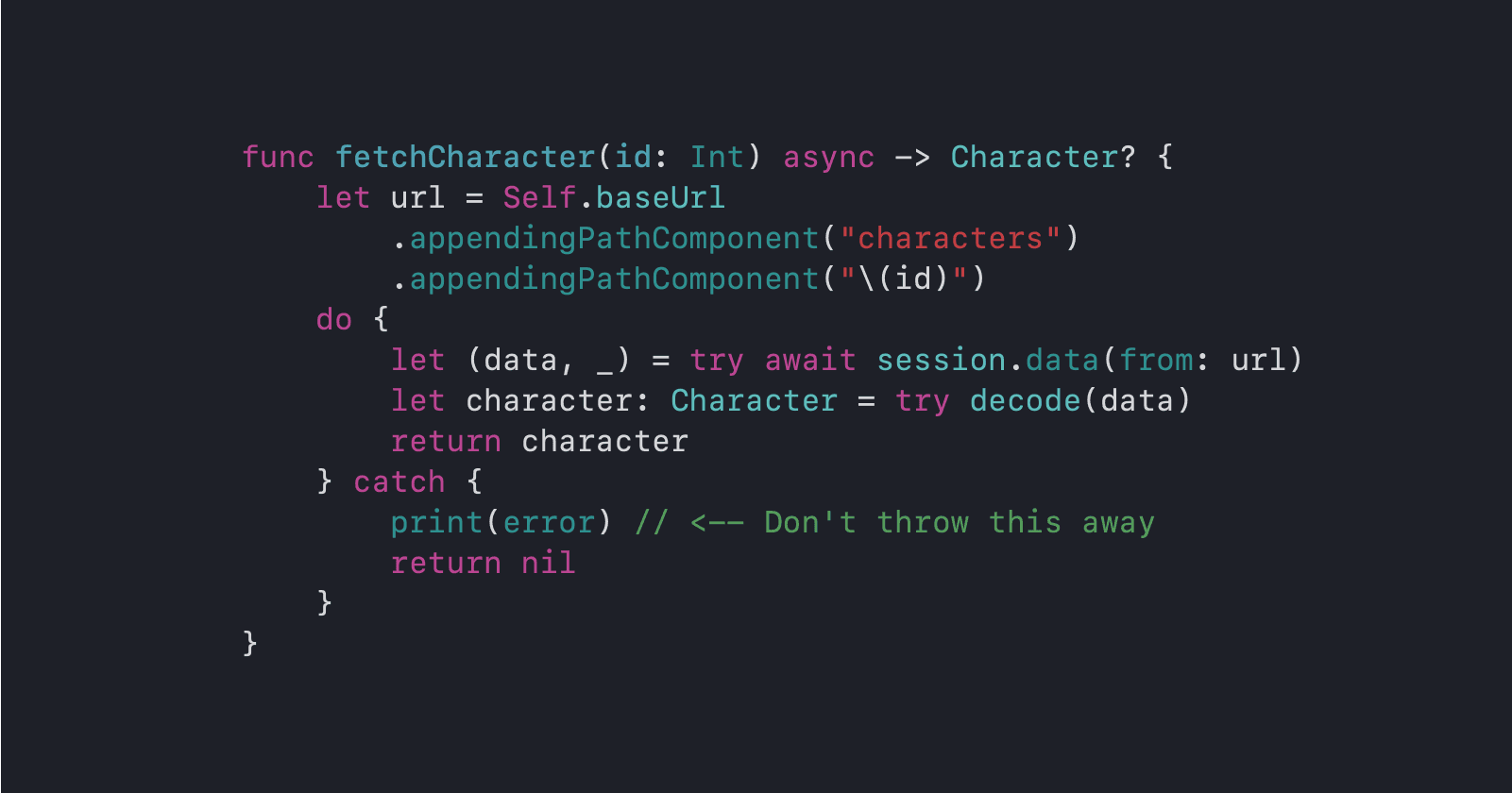 Stop Throwing Away Errors